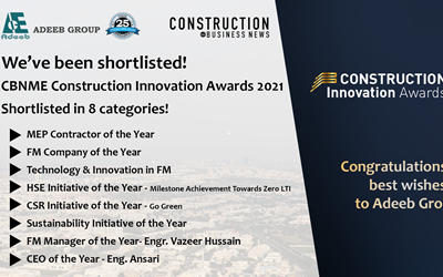 Adeeb Group shortlisted for CBNME Construction Innovations Award 2021